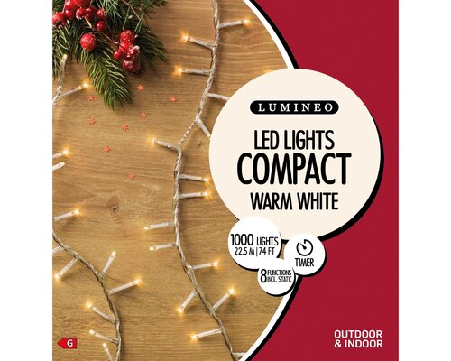 LED Compact Lights x 1000L Warm White/Trans Cable - image 4