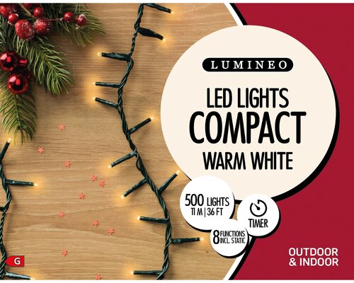 LED Compact Lights x 500L Warm White/Green Cable - image 4