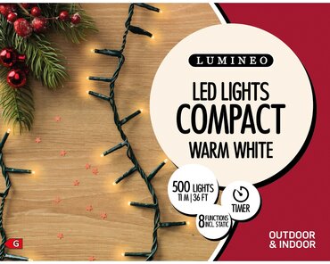 LED Compact Lights x 500L Warm White/Green Cable - image 4