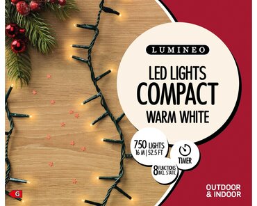 Led Compact Lights x 750L Warm White/Green Cable - image 4