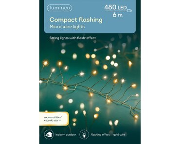 Compact Twinkle Micro Wire Lights (Classic Warm & Warm White, Silver Wire) x480 (L25) - image 1