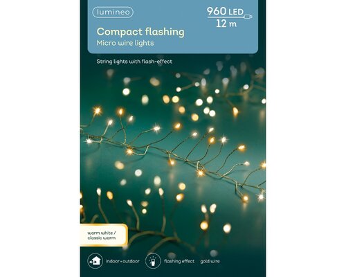 Compact Twinkle Micro Wire Lights (Classic Warm & Warm White, Silver Wire) x960 (L25) - image 1