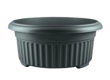 Corinthian Low Planter 45cm Black