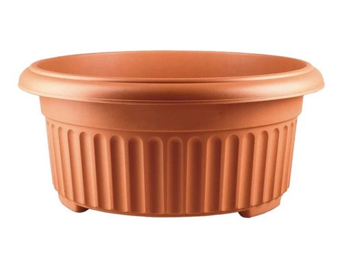 Corinthian Low Planter 45cm Terracotta