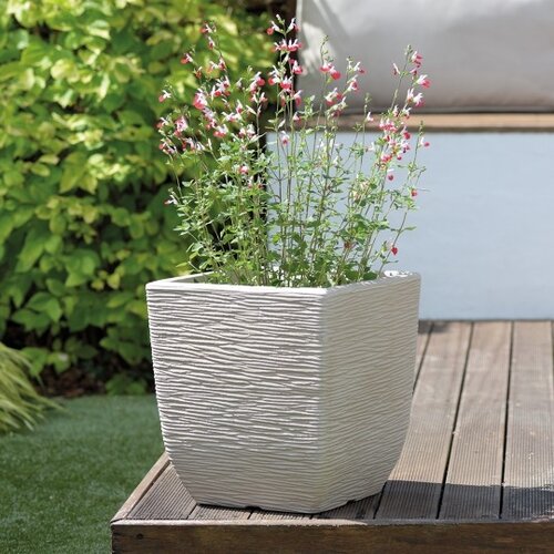 Cotswold Planter 32cm Sq Limestone Grey - image 2