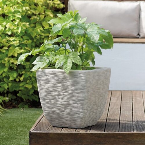 Cotswold Planter 32cm Sq Limestone Grey - image 3