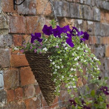 Country Rattan Hanging Cone 12" - image 2