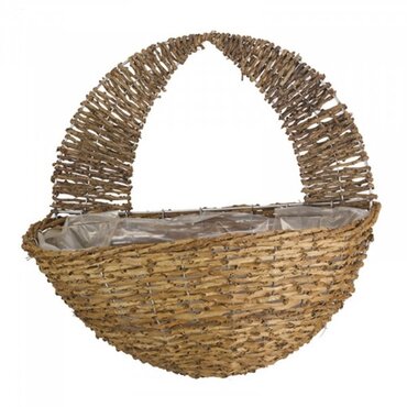 Country Rattan Wall Basket 16" - image 2
