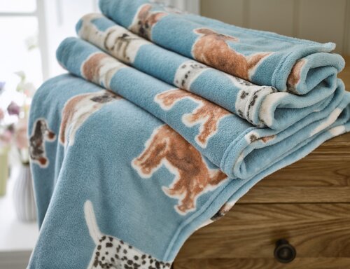 Cozy Comforts Kennel Club Throw Blue 130x170cm - image 2