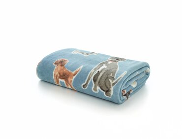 Cozy Comforts Kennel Club Throw Blue 130x170cm - image 3
