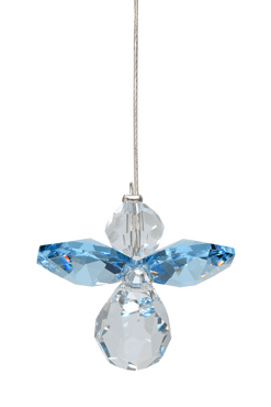 Crystal Guardian Angel Aquamarine