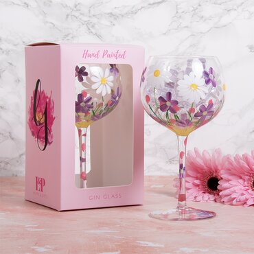 Gin Glass Daisies