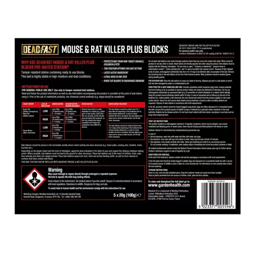 Deadfast Rat Killer Blocks Bait Station - image 4