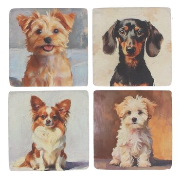 Dogs Resin Coaster