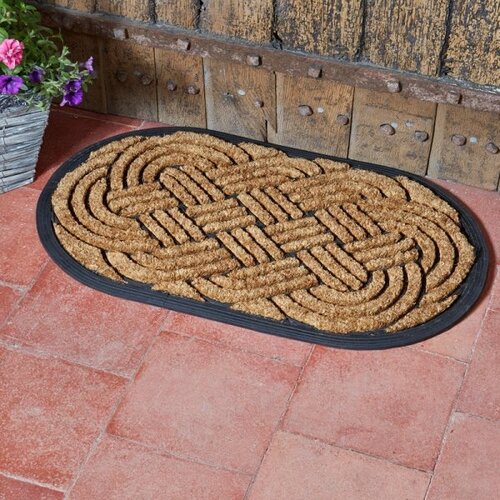 Doormat Heavy Duty Celtic Knot Oval 75cm - image 1