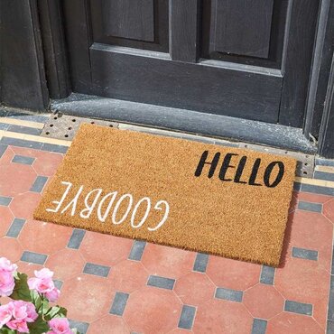 Doormat Hello & Goodbye 45x75cm