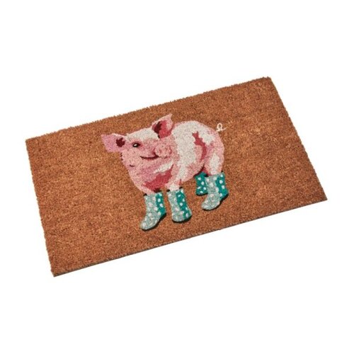 Doormat Pig In Wellies 45x75cm - image 2