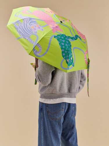 Duck Umbrella Lime Arty Cats Compact - image 1