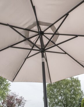 Elizabeth 3m Parasol (Soft Grey & Anthracite) - image 3