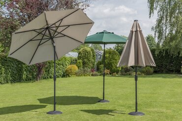 Elizabeth 3m Parasol (Soft Grey & Anthracite) - image 2