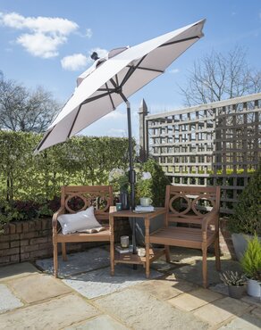 Elizabeth 2.2m Parasol (Mouse Grey & Anthracite) - image 2