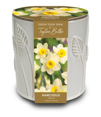 Embossed Ceramic Leaf Planter