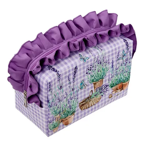 English Lavender Ruffle Washbag - image 1
