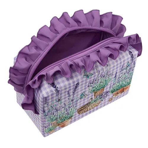 English Lavender Ruffle Washbag - image 2