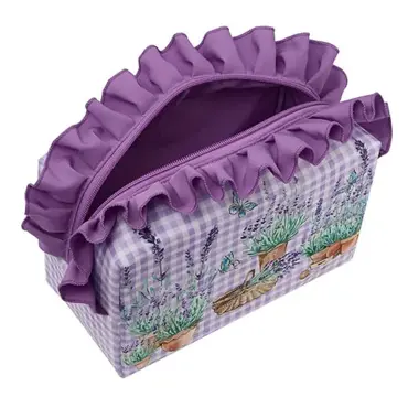 English Lavender Ruffle Washbag - image 2