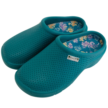 Teal Cloggies Size 8