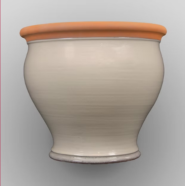 ExtraLarge Bellied Planter Cream