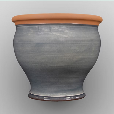 ExtraLarge Bellied Planter Grey