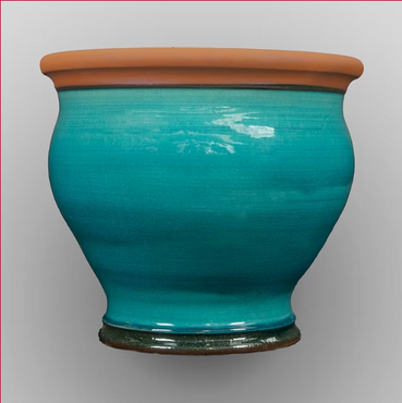 ExtraLarge Bellied Planter Turquoise Green