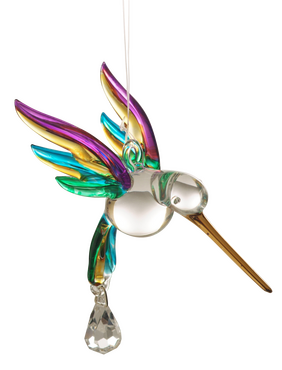 Fantasy Glass Hummingbird Rainbow