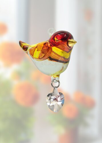 Fantasy Glass Pretty Little Bird Goldfinch - image 2