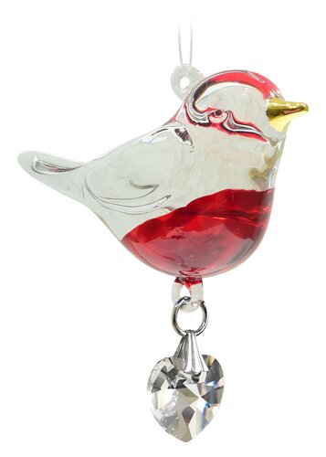 Fantasy Glass Pretty Little Bird Robin - image 1