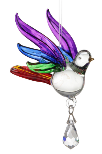 Fantasy Glass Songbird Rainbow