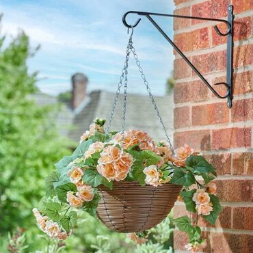 Faux Basket Begonia Blooms 30cm - image 1