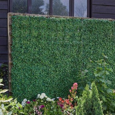 Faux Boxwood Screen Panel 60x40cm - image 1