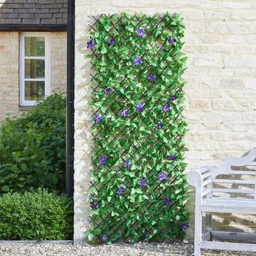 Faux Lilac Bloom Trellis 180x60cm - image 1