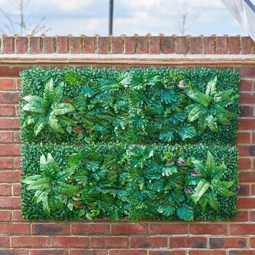 Faux Fern Forest Screen Panel 60x40cm - image 1