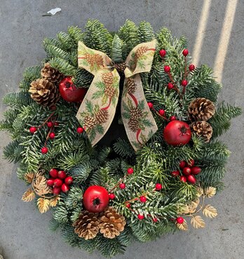 Festive Foraging Wreath 12 inch