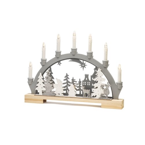 Festive Silhouette Scene Candle Welcome Light - image 2