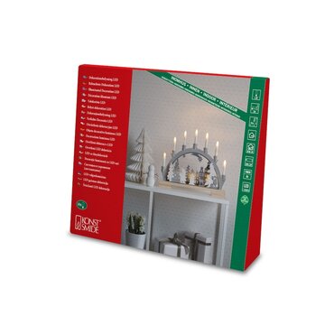 Festive Silhouette Scene Candle Welcome Light - image 4