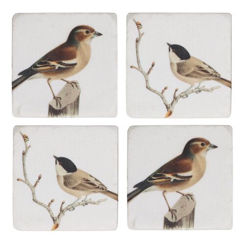 Finch Resin Coaster