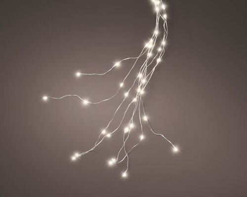 Micro LED Tree Light w/flash Warm White / Silver Cable 210cm - image 1