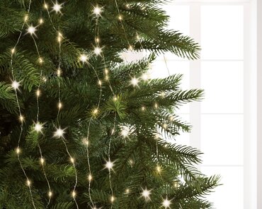 Micro LED Tree Light w/flash Warm White / Silver Cable 210cm - image 2