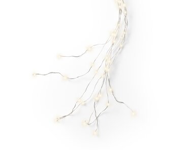 Micro LED Tree Light w/flash Warm White / Silver Cable 210cm - image 3
