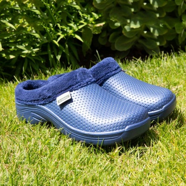 Fleecy Cloggies Navy Size 4 - image 2