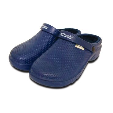 Fleecy Eva Cloggies Navy Size 5